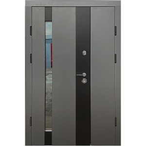 Двері вхідні композит 1200 Марсель зі склопакетом, вулиця (з теромрозривом) Редфорд