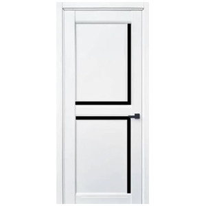 Двері Korfad Express модель GARDENA Білий Мат (РР) скло сатин або чорне