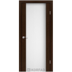 Двері Sanremo SR-01 Корфад венге скло сатин загартоване