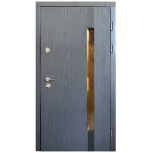 Двері вхідні комфорт 3 контури Авеню СІРА сублімація, вулиця (з терморозривом) Редфорд