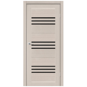 Двері міжкімнатні Leador Sovana з чорним склом