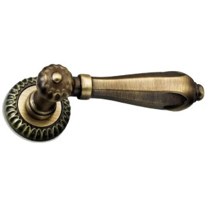 Дверна ручка на круглій розетці Pompei Бронза (Італія)