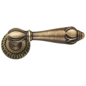 Дверна ручка на круглій розетці Incanta бронза (Італія)